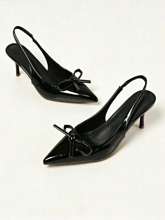 Women's Elegant Bow Pointed Toe Stiletto | ZAKAPOP