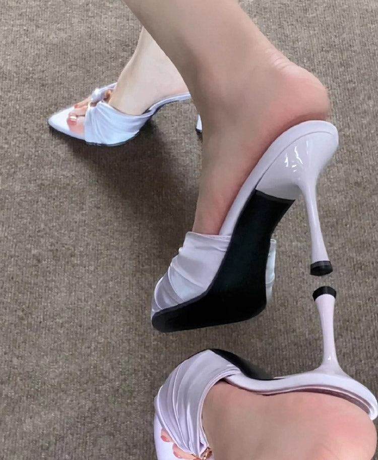 Women's Elegant Pointed-Toe Ruched Stiletto Heels | ZAKAPOP