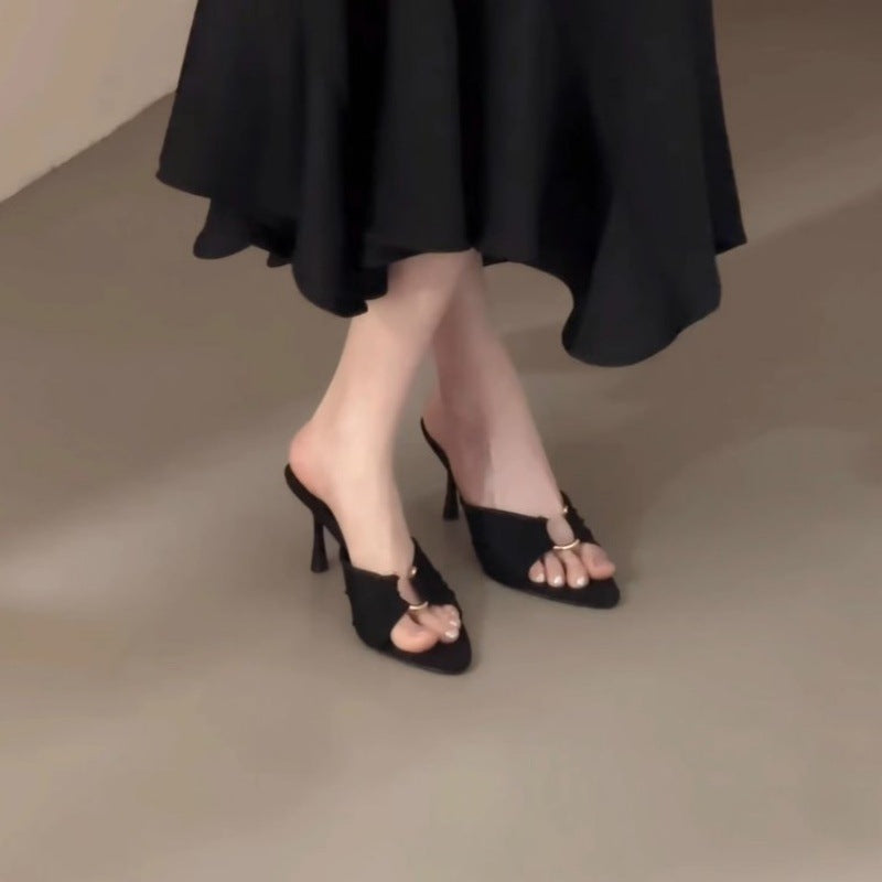 Women's Elegant Pointed-Toe Ruched Stiletto Heels | ZAKAPOP