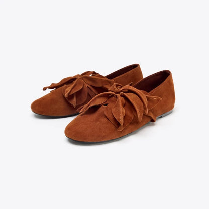 Women's French-Inspired Floral Ballet Flats with Soft Cushioned Sole | ZAKAPOP