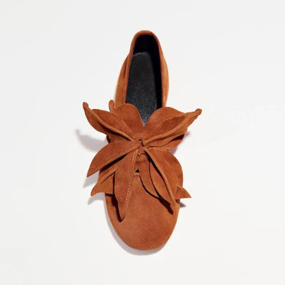 Women's French-Inspired Floral Ballet Flats with Soft Cushioned Sole | ZAKAPOP