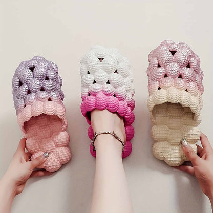 Women's Ombre Color Bubble Slides Slippers | ZAKAPOP