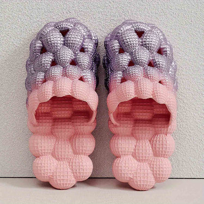 Women's Ombre Color Bubble Slides Slippers | ZAKAPOP