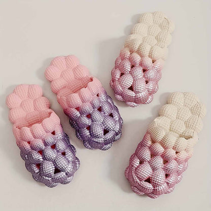 Women's Ombre Color Bubble Slides Slippers | ZAKAPOP