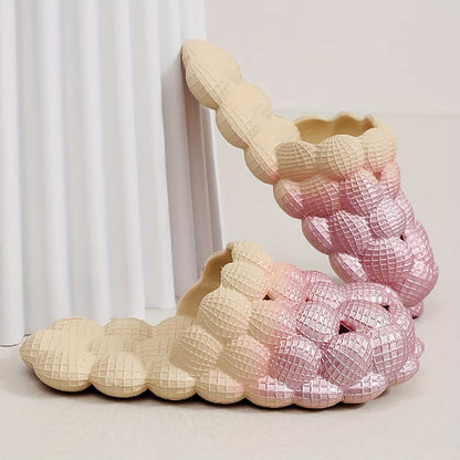Women's Ombre Color Bubble Slides Slippers | ZAKAPOP