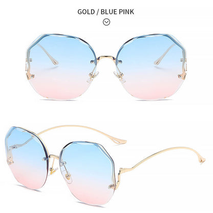 Women's Stylish Vintage Oversized Square Gradient Sunglasses | ZAKAPOP