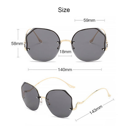 Women's Stylish Vintage Oversized Square Gradient Sunglasses | ZAKAPOP