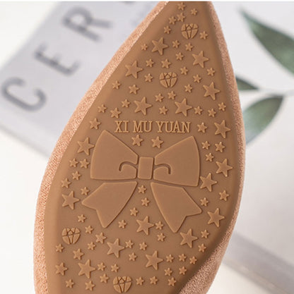 Women's Elegant Pearl Decor Point Toe Flats | ZAKAPOP