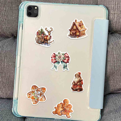 ZAKAPOP's Vintage Christmas Scene Decor Sticker DIY Phone Case