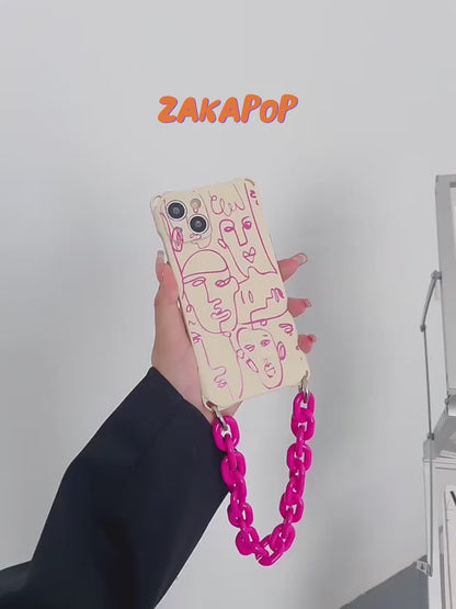 ZAKAPOP's Sleek Minimalist Face Design Phone Case