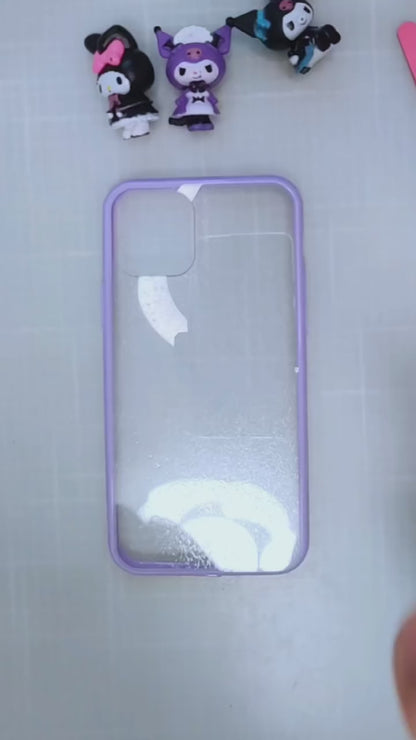 Handmade Lolita Kuromi & My Melody Cream Phone Case (Customizable) | ZAKAPOP