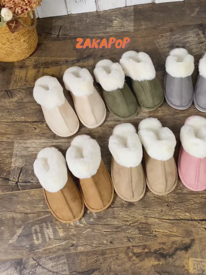 Unisex Indoor Warm Plush Winter Home Slippers | ZAKAPOP