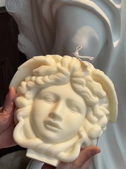 Medusa Portrait Candle