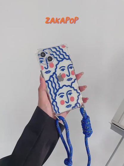 ZAKAPOP's Original Blush Face Clear Phone Case