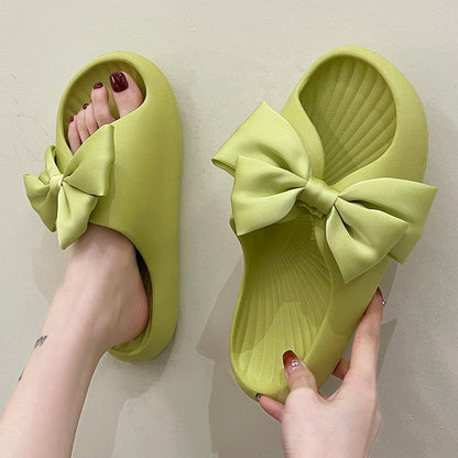 Beach Summer Slippers With Bow | ZAKAPOP