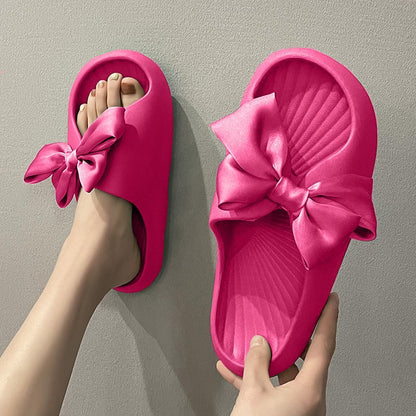 Beach Summer Slippers With Bow | ZAKAPOP