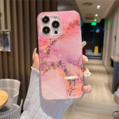 Colored Marble Painting Cute Funda Case for iPhone | ZAKAPOP
