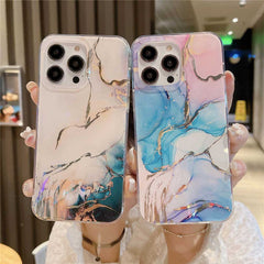 Colored Marble Painting Cute Funda Case for iPhone | ZAKAPOP