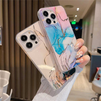 Colored Marble Painting Cute Funda Case for iPhone | ZAKAPOP