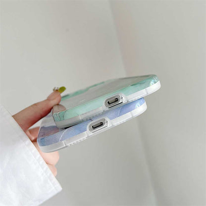 Colored Marble Painting Cute iPhone Case | ZAKAPOP
