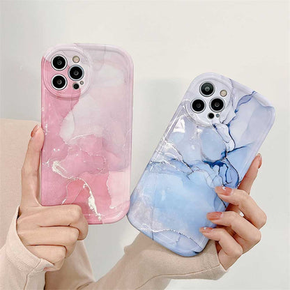 Colored Marble Painting Cute iPhone Case | ZAKAPOP