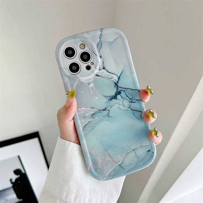 Colored Marble Painting Cute iPhone Case | ZAKAPOP