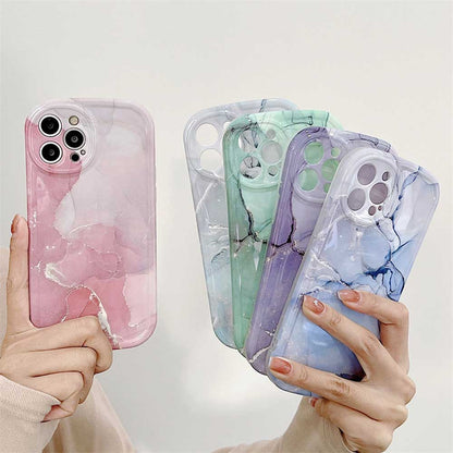 Colored Marble Painting Cute iPhone Case | ZAKAPOP