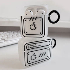 Simple Cute Case For AirPods with Keychain | ZAKAPOP