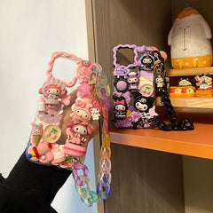 Handmade Lolita Character Fringe Cream Phone Case | ZAKAPOP