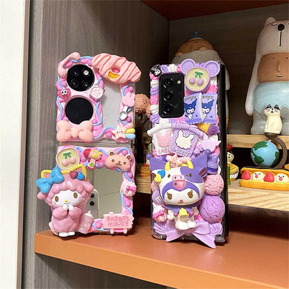 Handmade Mirror Cream Phone Case (Customizable) | ZAKAPOP