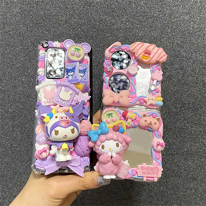 Handmade Mirror Cream Phone Case (Customizable) | ZAKAPOP