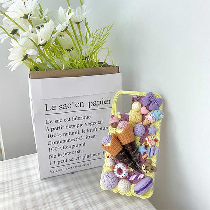 Handmade Ice Cream Cone Cream Phone Case (Customizable) | ZAKAPOP