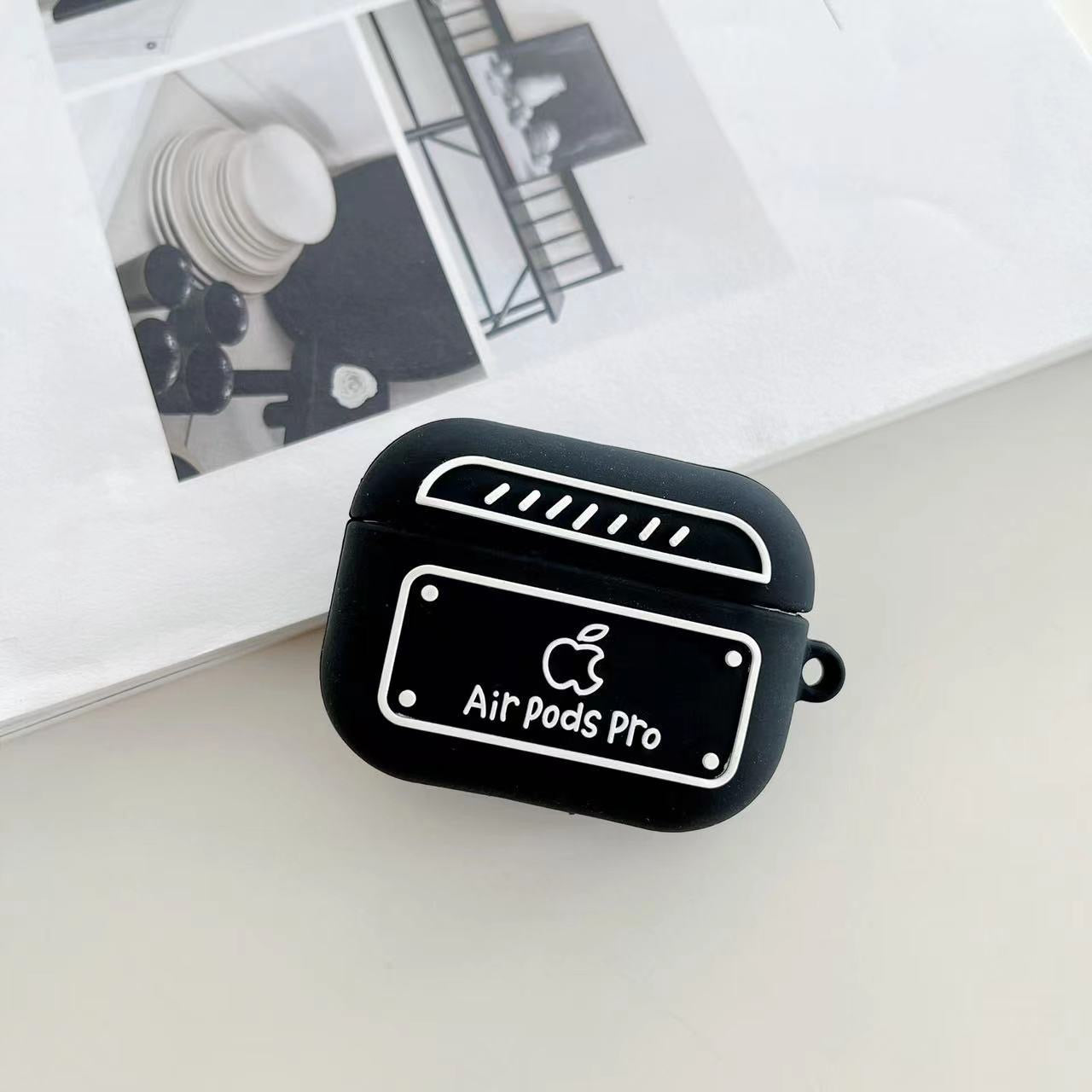 Simple Cute Case For AirPods with Keychain | ZAKAPOP