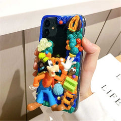 Handmade Cartoon Dog Cream Phone Case (Customizable) | ZAKAPOP