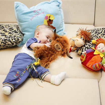 Realistic Soft Highland Cow Plush Toys