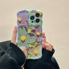 Retro Oil Painting Flower iPhone Case | ZAKAPOP