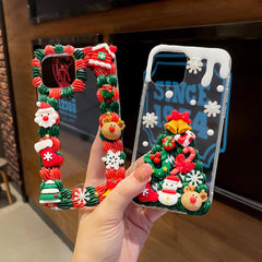 Handmade Simple Christmas Cream Phone Case (Customizable) | ZAKAPOP