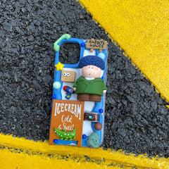 Handmade Van Gogh Cartoon Cute Cream Phone Case (Customizable) | ZAKAPOP