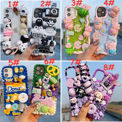 Handmade 3d Kawaii Cream Cartoon Doll Phone Case | ZAKAPOP